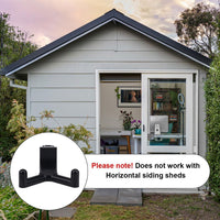棚屋工具挂钩塑料抓钩储物棚收纳架 棚屋侧板通用壁钩凹槽吊钩