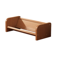 Desktop Bookshelf Bamboo V-Shaped Book Stand Compact for Desk, Readers, Students
