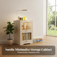 Clear Bedside Trolley Transparent Design Side Table Modern aesthetic for Dorm Room