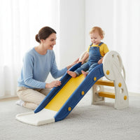 Folding Kids Slide Easy to Store Indoor Young Child Slide Concept and Activity Equipment for Infants, Young Children