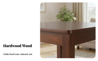 Four-Legged Square Wooden Table Minimalist Design Household Furniture for Office