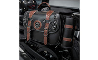 Motorcycle Side Bag with Pouch Universal Fit Motorcycle Saddlebags Retro for Road Trips