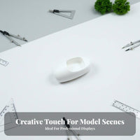 Miniature Urinal Model DIY Craft Material Scale Model Urinal High Detail Micro Public Restroom Accessory for Hobbyists, Designers