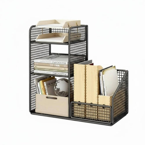 Countertop Hutch Space-Saving Desktop Shelf Easy Assembly for Dorm Room, Bedroom