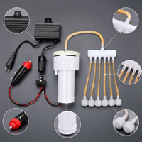 12V Portable Oxygen Air Pump for Fishing and Aquariums, Quiet Car-Mounted Aerator