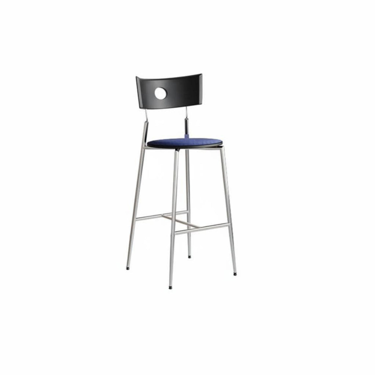 Wireframe Counter Stool Nordic Design Bar Chair With Supportrest Built-in Footrest for Entertainers, Cafe, Restaurant