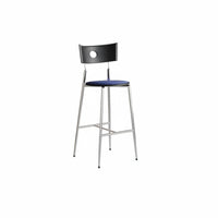 Wireframe Counter Stool Nordic Design Bar Chair With Supportrest Built-in Footrest for Entertainers, Cafe, Restaurant