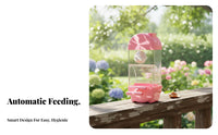 Automatic Bird Feeder Large Capacity Parrot Food Dispenser Husk Separator Automatic Bird Dispenser for Vacation, Travel