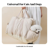 Multi-Use Small Dog Car Seat Comfortable Washable Pet Car Carrier Soft Padding for Travelers, Road Trips, Home