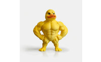 3D Printed Duck Figurine Muscular Duck Decor Figurine Funny Animal Statue Meme for Collectors, Gamers, Office Desk, Shelf, Bedroom