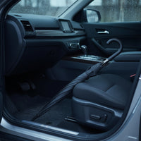 Curved Umbrella with Hook Handle Solid-Color Long Handle Umbrella Classic Water-Repellent for Commuters, Professionals, Commuting, Business Trips, Car Storage