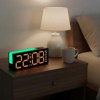 LED Digital Alarm Clock Adjustable Brightness LED Alarm Clock for Office, Gamers