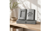 Pet Memorial Stone with Photo Frame Freestanding for Garden, Home