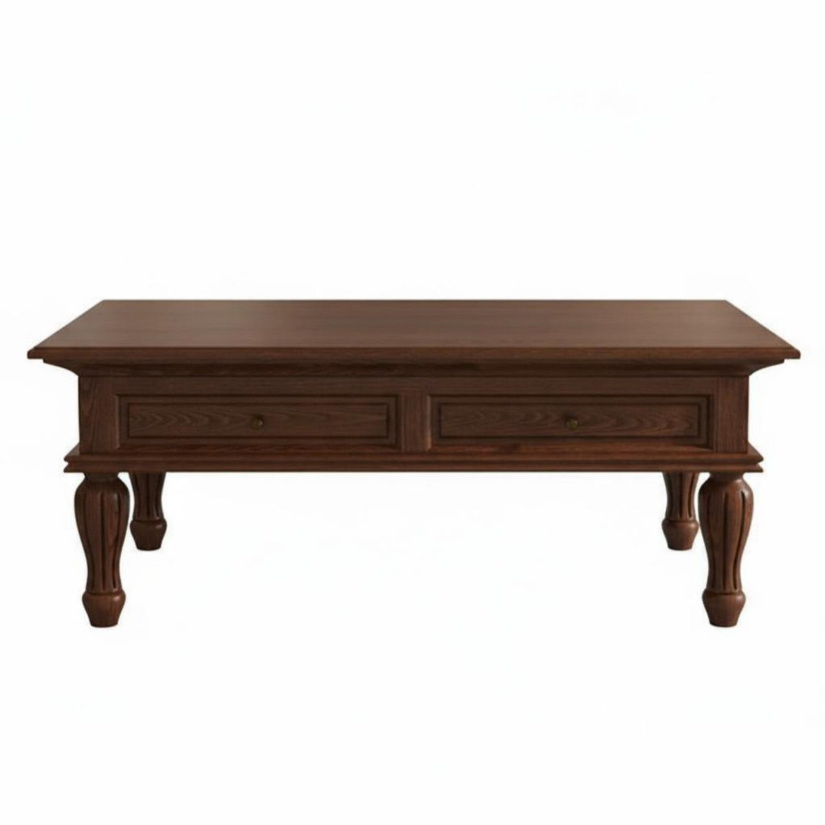 Rectangular Coffee Table with Storage Traditional Design Living Room Furniture Timeless Design Vintage Look for Homeowners