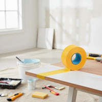 Crepe Paper Tape Residue Tile Grouting Tape Hand-Tearable Supplies for Painters, Auto Body Technicians, Home Improvement, Crafts