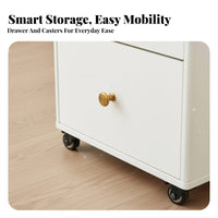 Convertible Lift-Top Table Nordic Aesthetic Lift-Top Rolling Desk