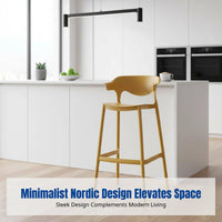 Stackable Bar Stool, Nordic Minimalist High Chair, Designer Backrest for Home