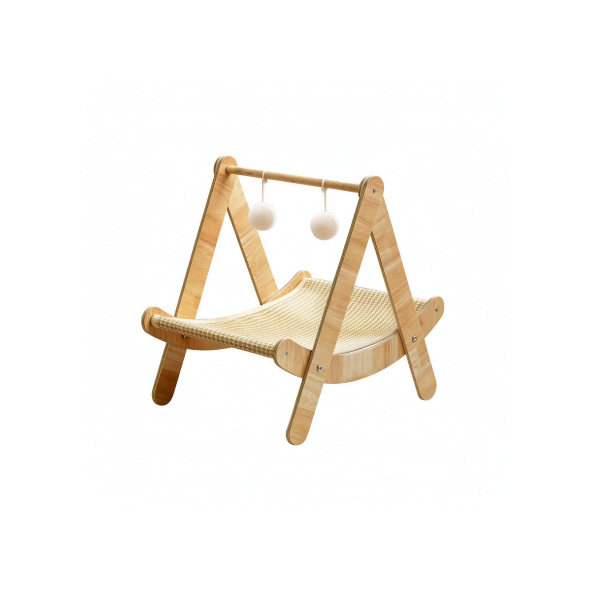 Cat Hammock Swing Triangular Stand Pet Lounger Stable Structure