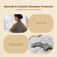 Soft Fleece Neck Warmer, Shoulder Cape, Winter Skiing