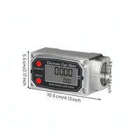 Battery Powered Digital Turbine Rate Gauge Accurate Turbine Rate Gauge with LCD Display Calibrated Reliable for Workshop