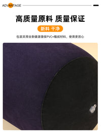 家用植绒PVC充气枕腰枕靠垫休闲办公旅行户外腰靠靠枕充气枕头