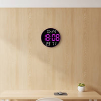 Digital Wall Clock with Temperature Display Large Digital Wall Clock with Date Display Luminous for Home Office