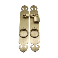 Antique-Style Door Pull Handles Flat Shape Circular Pull Handles Rustic