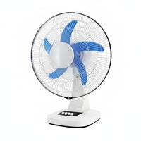 Strong Wind Solar Powered Desk Fan Pure Copper Engine 16 Inch Oscillating Fan Quiet Operation Cooling Appliance for Home