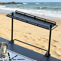 Camping Table Lantern Stand Foldable Outdoor Table Hanging Rack Space-Saving