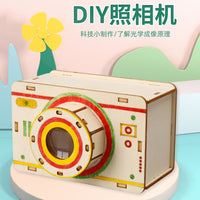 照相机模型中小学生diy手工科学实验套装儿童拼装 科技小制作教具