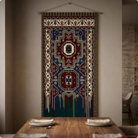 Bohemian Wall Hanging Ethnic Design Boho Tapestry Colorful Print for Guesthouse