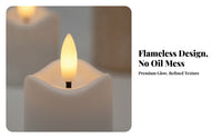 8 Pieces Rechargeable Tea Lights | Warm Yellow, Rechargeable Tea Lights with Charging Base, for Table Centerpieces