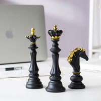 Chess Pieces Resin Crafts Decorative Sculpture European Style Gift