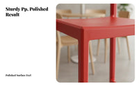 Stackable High Stool Space-Saving Counter Chair Minimalist Design With Footrest for Residents, Adults, Cafe, Hotel, Dining Room
