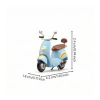 Retro Miniature Scooter Compact Scooter Model Rounded Accessory Crisp for Collectors, Shelf Display