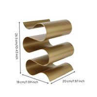 S-Shaped Beverage Rack Easy to Assemble Bottle Display Stand Rack Rust Resistant Display Stand