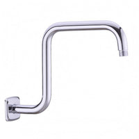 Z-Shaped Shower Arm 90-Degree Bathroom Fixture Polished Cylindrical