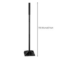 Lawn Tamper with Square Base Manual Hand Tamper Tool Reinforced Steel Compacting Tool for Gardeners, Yards