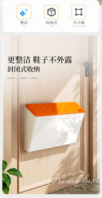 超薄鞋柜家用门口入户靠墙壁挂式鞋收纳神器极防尘省空间室内好看