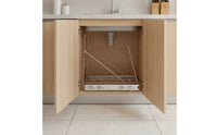 Pull-out Trash Can Rack Under-Cabinet Garbage Can Rack Concealed for Kitchen