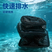 潜水侧挂腰包户外浮潜手电流钩浮标网眼速干防水装备快排水收纳包