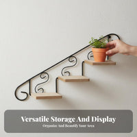 Ladder-Shaped Shelf Multi-Tier Design vertical Decor Rustic and decor for Small areas