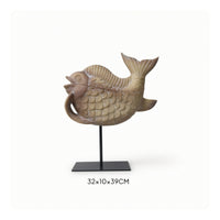 Marine Creature Sculpture with Stand Textured Decorative Marine Creature