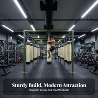Freestanding Heavy Bag Stand Sturdy Steel Construction Multiple Bag Training Frame Stable Base Outdoor Boxing Rig for Fighting Artists, Athletes, Gyms