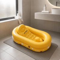 Inflatable Baby Bathtub Cushioned Inflatable Baby Tub Easy Unfold for Home