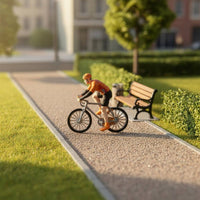 1/64 Cyclist Model Decorative Cyclist Decoration Imaginative Play