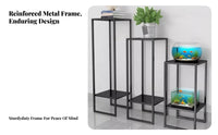 Multi-Purpose Frame Stand Space-Saving Multi-Tier Open Shelving Unit Stable and Sturdy Easy Assembly for Downice, Study Room