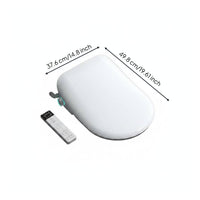 Instant Heating Smart Toilet Seat Warm Air Drying Automatic Bidet Seat Self-Cleaning Spray Heated Bidet Toilet Foot Sensor Operation