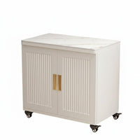 Sofa Side Tea Cart Light Luxury design Mobile Storage With casters Sturdy Construction for Homeowners, Entertainers, Living Room