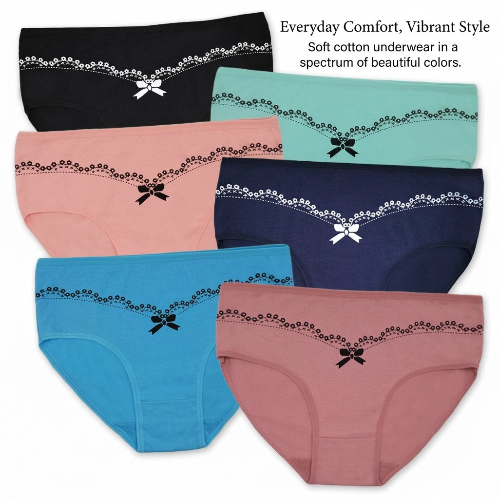 Breathable Pants for Women, Ladies Knickers Multipack, Maternity and Postpartum Underwear with Comfortable Coverage